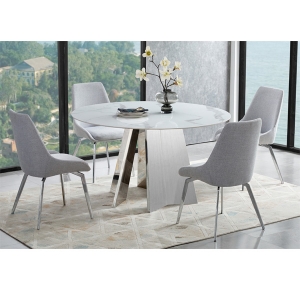 Round Dining table and chairs set for home furniture