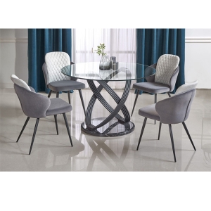 Round Dining table and chairs set for home furniture