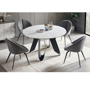 Round Dining table and chairs set for home furniture